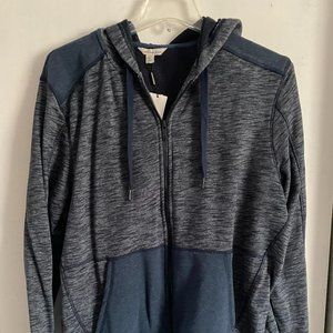 Calvin Klein Zip Up Men's Hoodie Size XL Blue /Gray